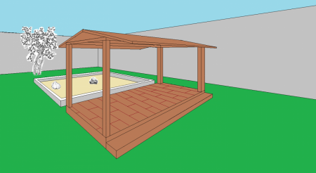 Proyecto realizado para exteriores, con Jardin Zen con nicho para meditar